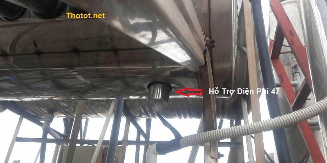 Vị trí lắp điện trở 47