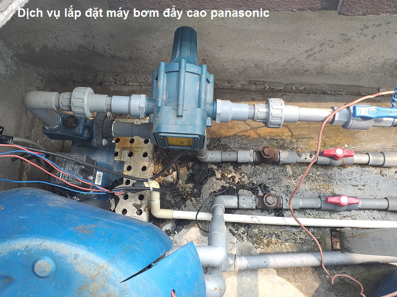 Lắp máy bơm panasonic